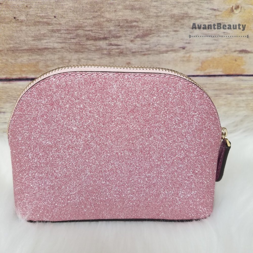 Kate Spade Small Lola Cosmetic Dome Rose PInk New - Picture 6 of 11